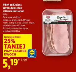 Lidl Szynka lub schab Pikok od Krajana z liściem laurowym oferta