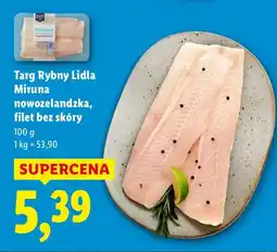 Lidl Miruna nowozelandzka filet bez skóry Targ Rybny Lidla oferta