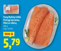 Lidl Pstrąg tęczowy filet ze skórą Targ Rybny Lidla oferta