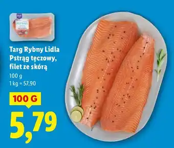 Lidl Pstrąg tęczowy filet ze skórą Targ Rybny Lidla oferta