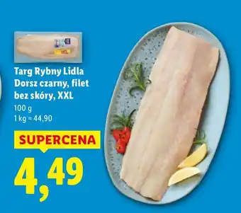 Lidl Dorsz czarny filet bez skóry XXL Targ Rybny Lidla oferta