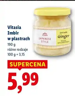 Lidl Imbir w plastrach Vitasia oferta
