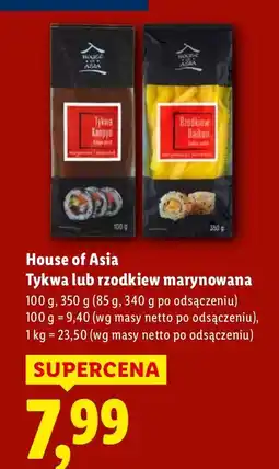Lidl Tykwa lub rzodkiew marynowana House of Asia oferta