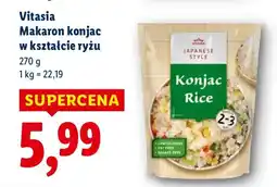 Lidl Makaron konjac w kształcie ryżu Vitasia oferta