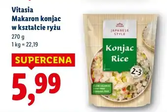 Lidl Makaron konjac w kształcie ryżu Vitasia oferta