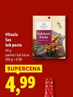 Lidl Sos lub pasta yakitori lub katsu Vitasia oferta