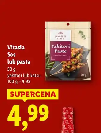 Lidl Sos lub pasta yakitori lub katsu Vitasia oferta