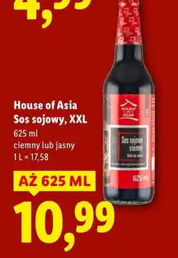 Lidl Sos sojowy House of Asia XXL ciemny lub jasny oferta