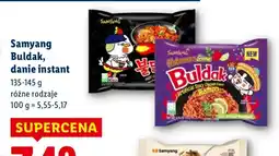 Lidl Danie instant Buldak Samyang oferta