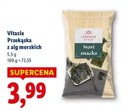 Lidl Przekąska z alg morskich Vitasia oferta