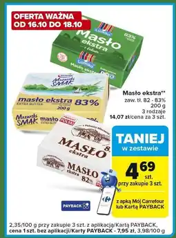 Carrefour Express Masło ekstra 82-83% Carrefour oferta