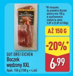ALDI Boczek wędzony XXL GUT DREI EICHEN oferta