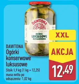 ALDI Ogórki konserwowe luksusowe DAWTONA oferta