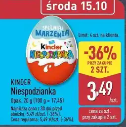 ALDI Niespodzianka Kinder oferta