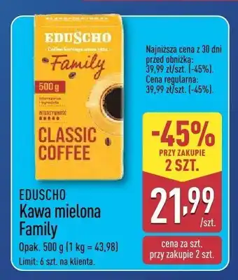 ALDI Kawa mielona Family Classic Coffee Eduscho oferta
