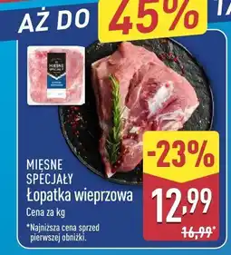 ALDI Łopatka wieprzowa Mięsne Specjały oferta