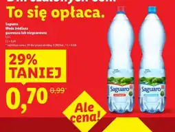 Lidl Saguaro Woda źródlana gazowana lub niegazowana 1.5L oferta