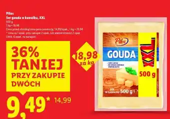 Lidl PILOS Ser gouda w kawałku, XXL oferta