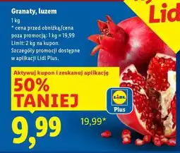 Lidl Granaty, luzem oferta