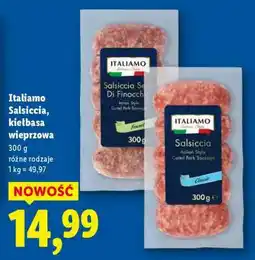 Lidl Italiamo Salsiccia, kiełbasa wieprzowa oferta