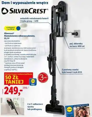 Lidl SilverCrest Akumulatorowy odkurzacz pionowy, 22,2 V oferta