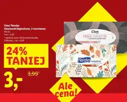 Lidl Cien/ Floralys Chusteczki higieniczne, 2-warstwowe oferta