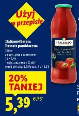Lidl ITALIAMO, BARESA Passata pomidorowa oferta