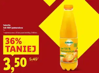Lidl Solevita Sok 100% pomarańcza oferta