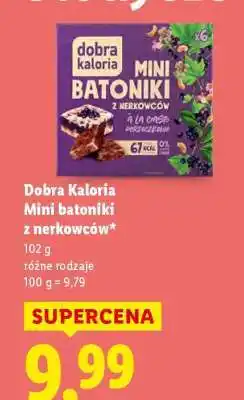 Lidl Dobra Kaloria Mini batoniki z nerkowców oferta