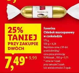 Lidl FAVORINA Chlebek marcepanowy w czekoladzie oferta
