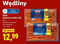Lidl PIKOK Kabanosy cienkie, XXL oferta
