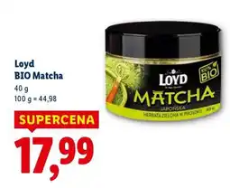 Lidl LOYD BIO matcha oferta