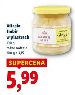 Lidl Vitasia Imbir w plastrach oferta