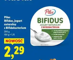 Lidl Pilos Bifidus, jogurt naturalny z Bifidobacterium oferta