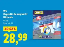 Lidl W5 Kapsułki do zmywarki ultimate oferta