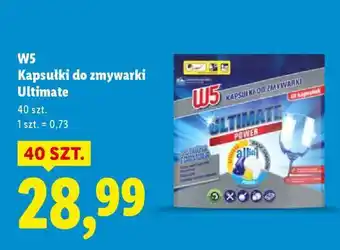 Lidl W5 Kapsułki do zmywarki ultimate oferta