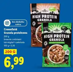 Lidl Crownfield Granola proteinowa oferta