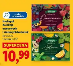 Lidl Herbapol Kolekcja owocowych i ziołowych herbatek oferta