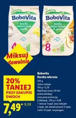 Lidl BOBOVITA Kaszka mleczna oferta