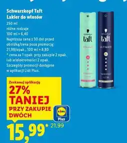 Lidl SCHWARZKOPF TAFT Lakier do włosów oferta