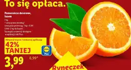 Lidl Pomarańcze deserowe, luzem oferta