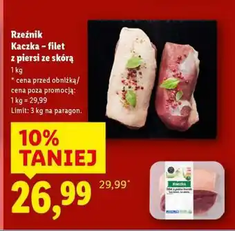 Lidl Rzeźnik Kaczka – filet z piersi ze skórą oferta