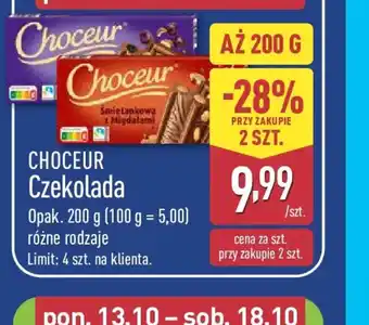 ALDI Choceur Czekolada oferta