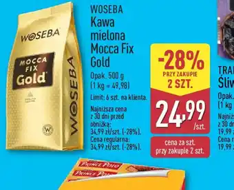 ALDI Woseba Kawa mielona Mocca Fix Gold oferta