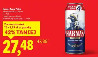 Lidl Piwo Harnaś 12-pak oferta