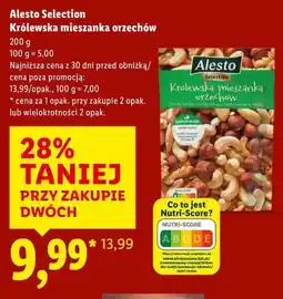 Lidl Królewska mieszanka orzechów Alesto oferta