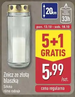 ALDI Znicz ze złotą blaszką oferta