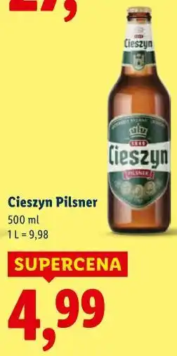 Lidl Piwo Cieszyn Pilsner oferta