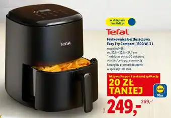 Lidl Frytkownica beztłuszczowa Easy Fry Campact Tefal oferta
