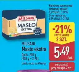 ALDI Masło ekstra MILSANI oferta